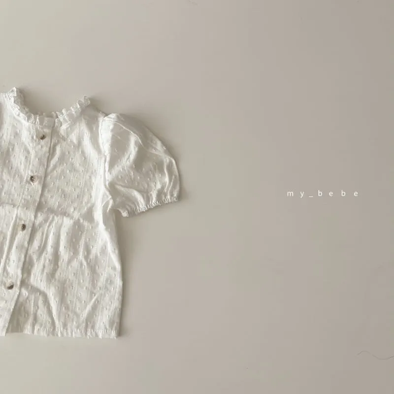 Lace Shirring Blouse