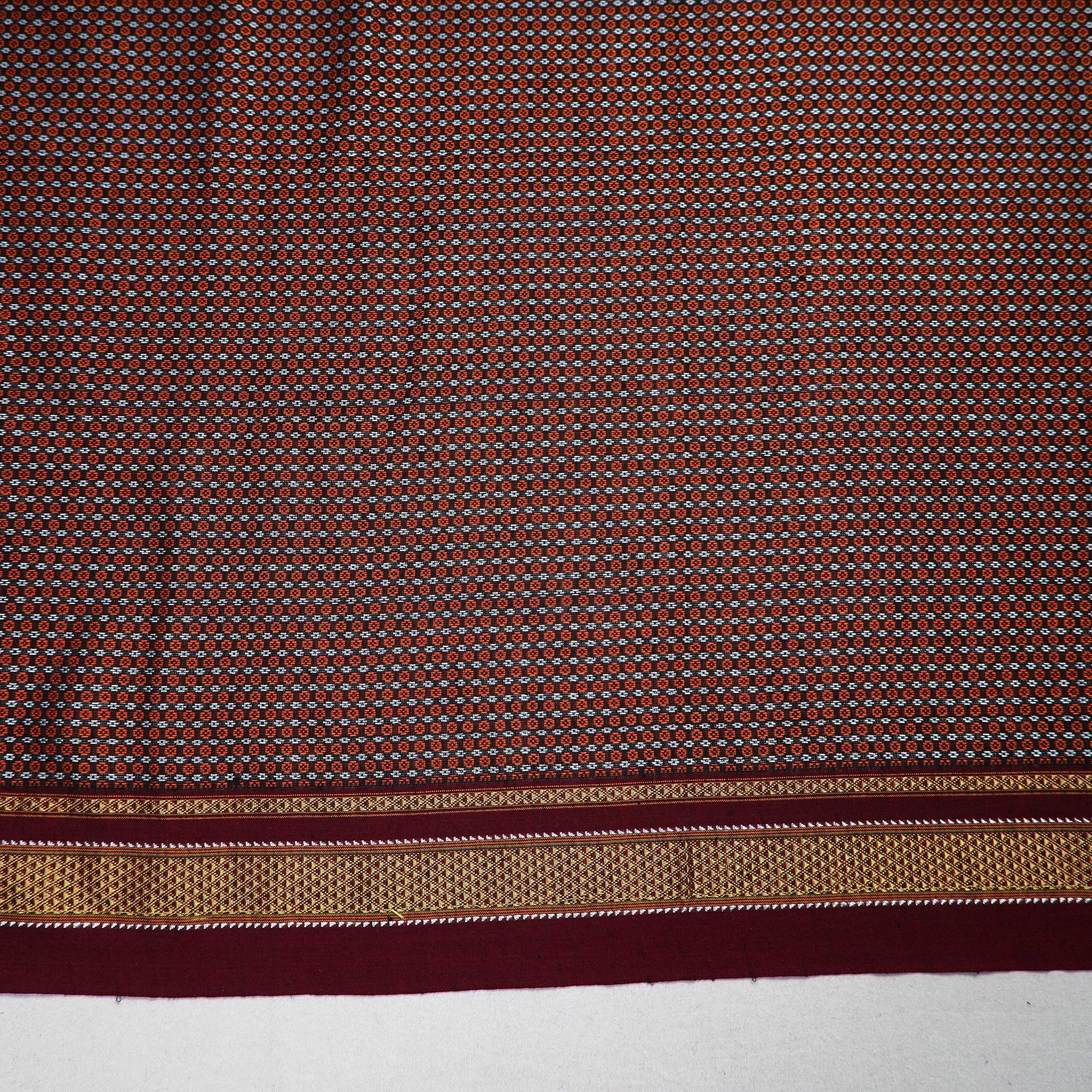 Maroon - Khun Weave Cotton Blouse Piece 67