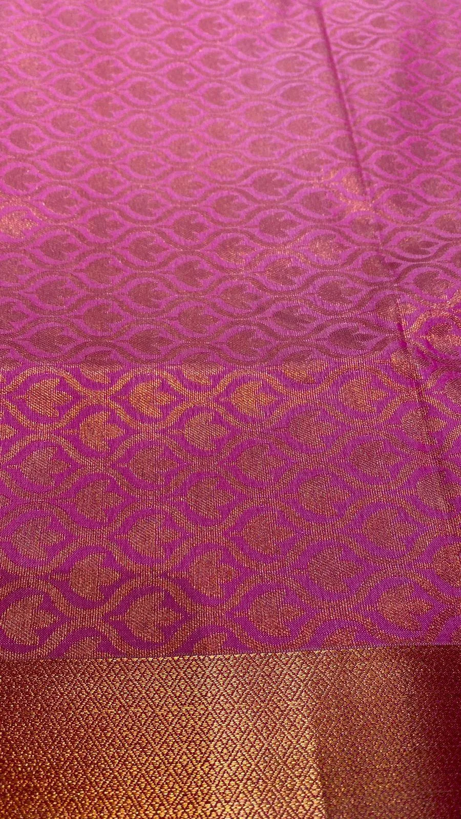 Western green and pink silk saree with blouse